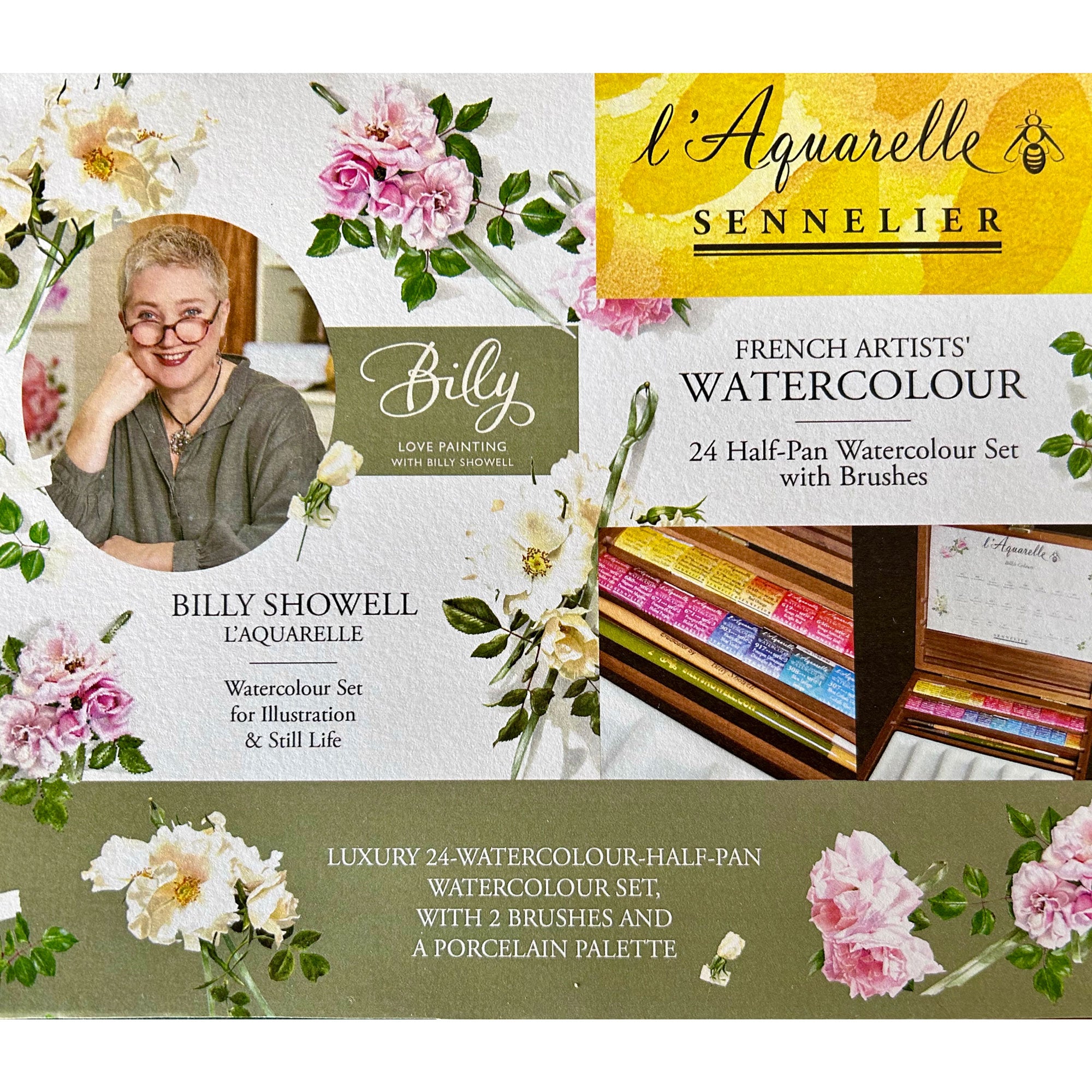 Billy Howell Script The Billy Showell Deluxe Set of Watercolours & Brushes - this set incl ...