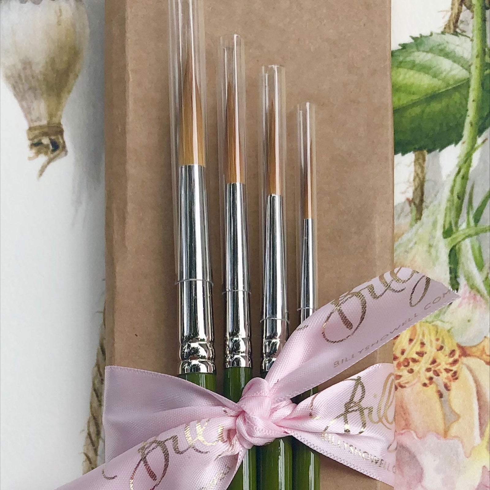 New - The Billy 4 Fine Tipped Synthetic Brush Set